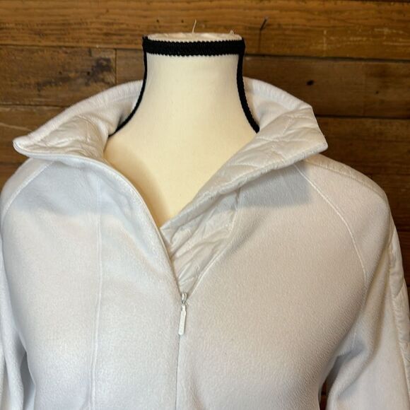 Athleta white fleece pullover xs - Picture 2 of 9